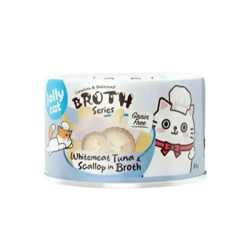 Jollycat Broth Series Complete & Balanced Tuna & Scallop 80g x24